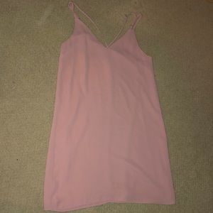 Pink flowy summer dress